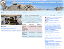 Tablet Screenshot of bugandomedicalcentre.go.tz